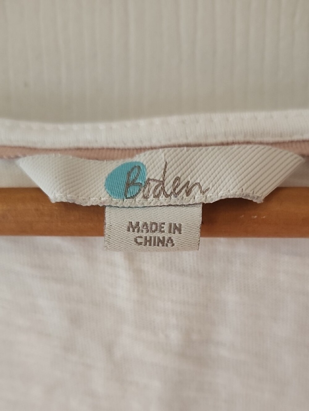 Boden White Midi Dress with Blue Botanical Embroidery - Picture 2 of 4